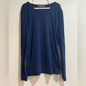 Smart set navy blue long sleeve shirt sz M